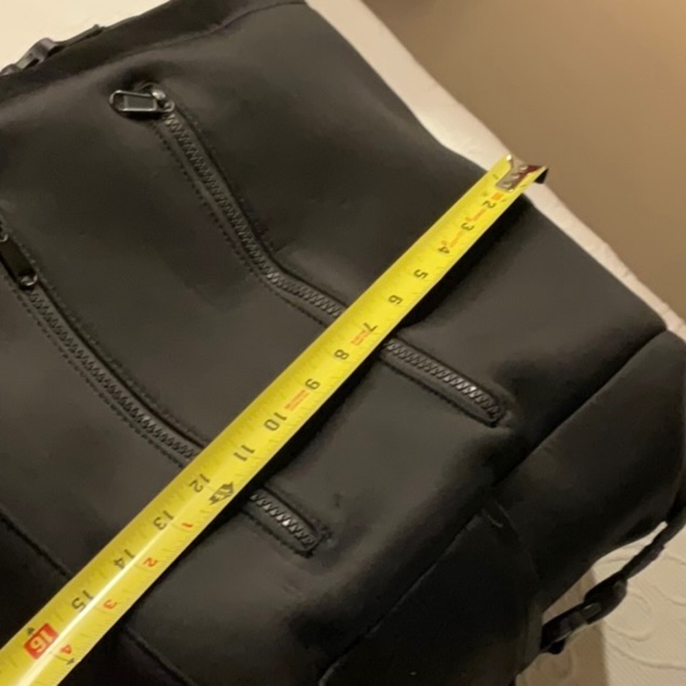 Omanmoli Black Unisex Diaper Bag Backpack. Neoprene Multi Pockets - Picture 14 of 15